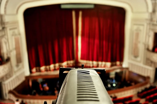 Detalhe de holofotes de teatro — Fotografia de Stock