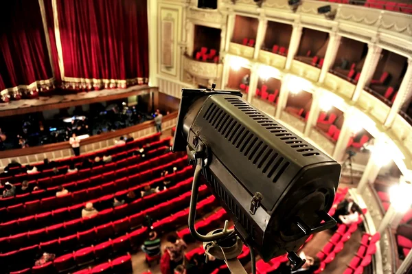 Detalhe de holofotes de teatro — Fotografia de Stock