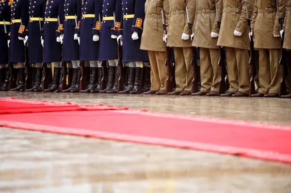 Военная церемония — стоковое фото