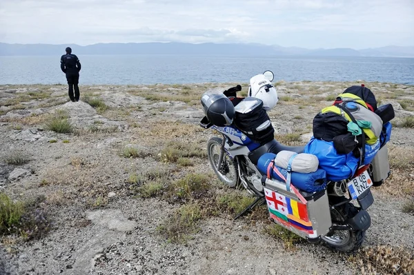 Ermenistan'da motosiklet macera — Stok fotoğraf