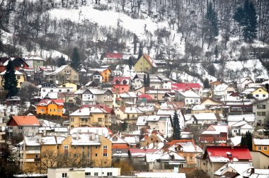 Kış günü eski şehirde