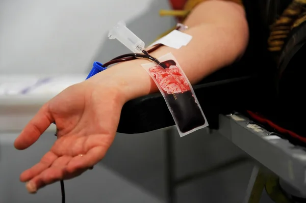 Донорство крові — стокове фото