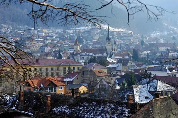 El casco antiguo de Brasov en invierno —  Fotos de Stock