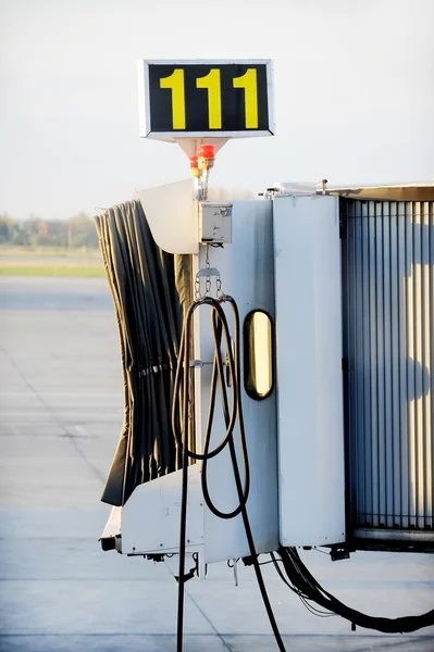 Flughafen-Steg ohne Menschen — Stockfoto