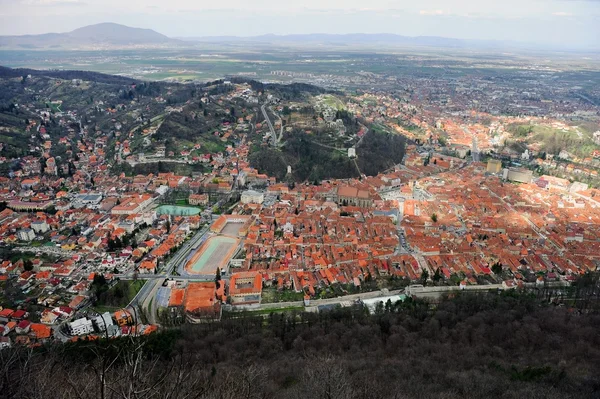 Vista aérea de la ciudad de Brasov —  Fotos de Stock