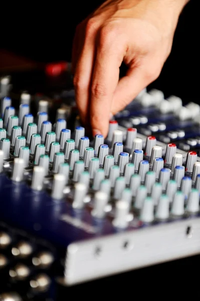 Professional audio mixing console — Stock Photo, Image