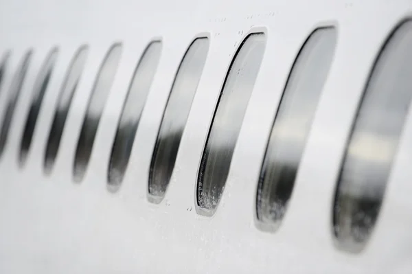 Airplane windows — Stock Photo, Image