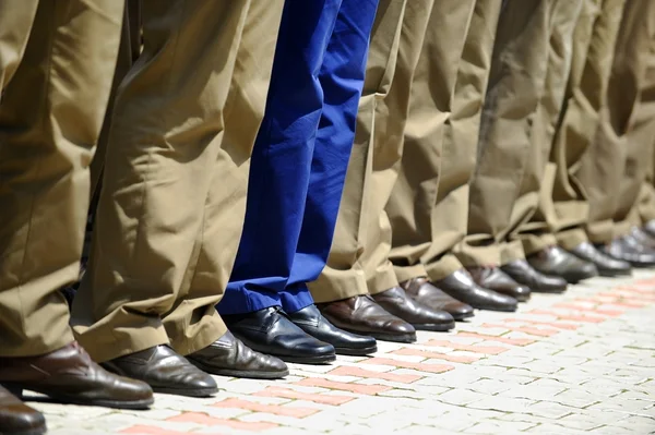 Détail de l'uniforme militaire — Photo