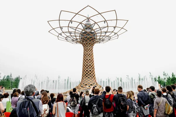 Το δέντρο της ζωής στο Expo Milano 2015 — Φωτογραφία Αρχείου