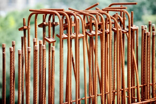 Varillas de armadura oxidadas — Foto de Stock