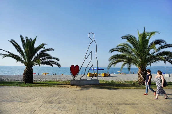 Seaside scene in Batumi — Stock Photo, Image