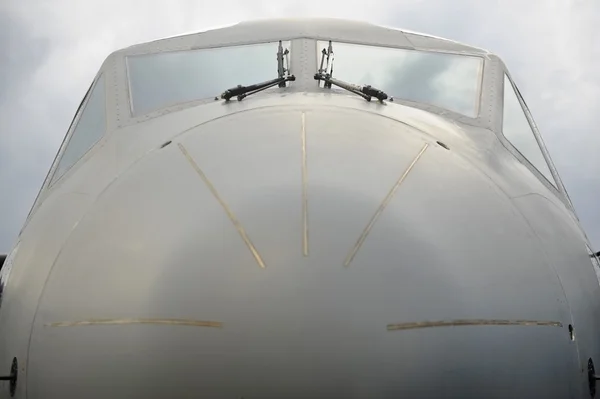 Military airplane cockpit — Stock Photo, Image