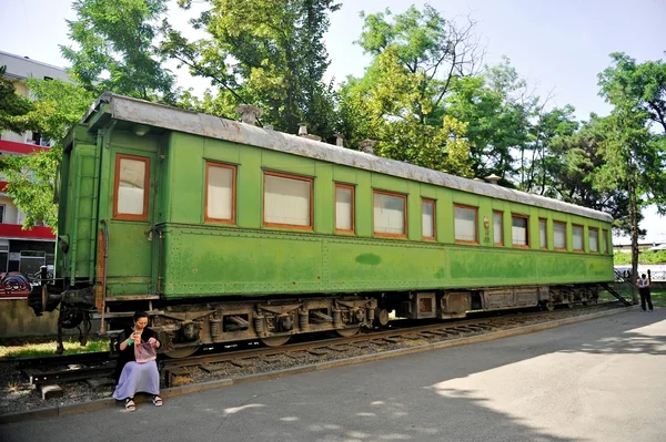 Vagão de trem Stalin no museu Gori — Fotografia de Stock