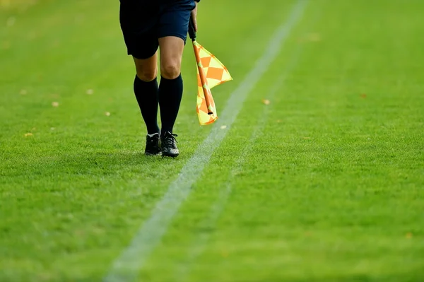 Soccer assistant referee — Stock Photo, Image