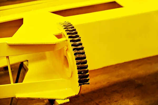 Przemysłowy sprzęt żółty smarem — Zdjęcie stockowe