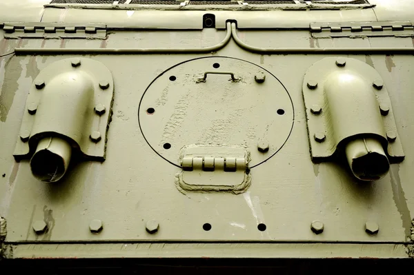 Старая дверь танка — стоковое фото