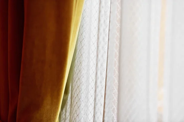 Cortina de janela elegante — Fotografia de Stock