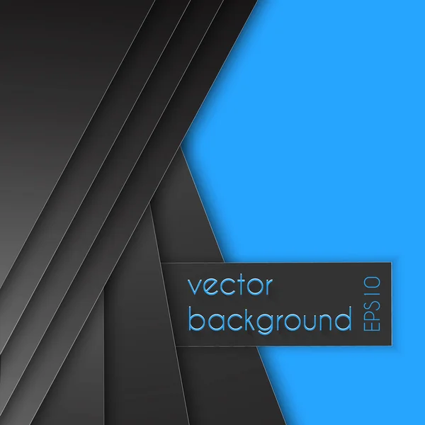 Fondo de papel azul sobre superposición gris textura y patrón dimensión gris vector ilustración tablero de mensajes para texto y mensaje diseño sitio web moderno — Vector de stock
