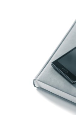 Beyaz bir arka plan üzerinde lüks gri planlayıcısı