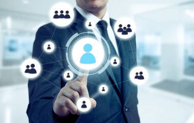 simge-Hr, işe alım ve seçilen kavramı işadamı işaret