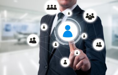 simge-Hr, işe alım ve seçilen kavramı işadamı işaret