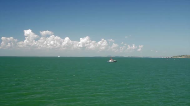 货运和客运海渡轮 — 图库视频影像
