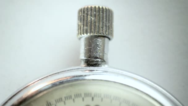 Beyaz 7 Vintage kronometre — Stok video