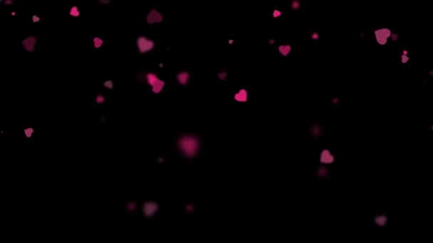 Valentines Hearts background 10 — Stock Video