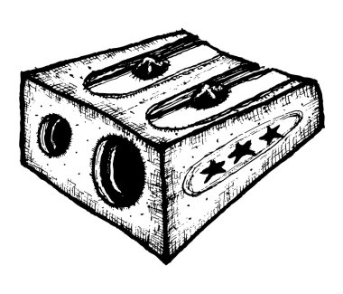 Elle çizilmiş kalemtıraş