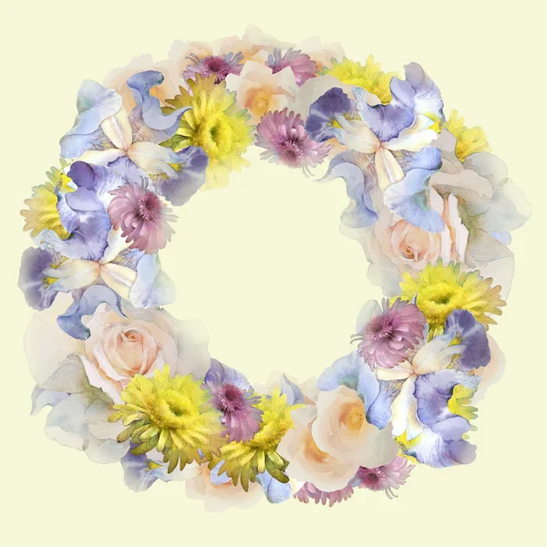 Wreath of flowers — Stock Photo, Image