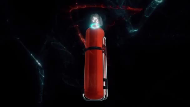 El extintor abstracto 4k — Vídeo de stock