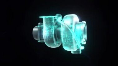 Otomobil motoru Turbo 4k