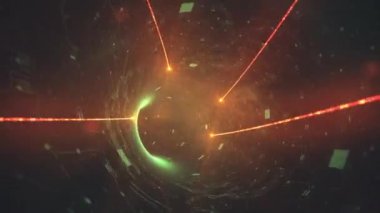 Fiber Optik Teknoloji Tünelinde Yüksek Hız Veri Aktarımı Görselleştirme