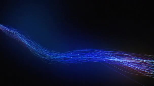 Conceito de cabos de fibra óptica fina 3 4k — Vídeo de Stock