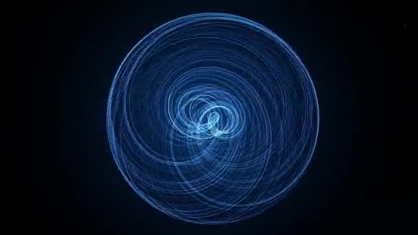 Champs magnétiques de trou noir Wormhole Energy 4k — Video