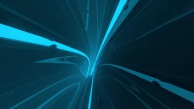 Dijital Fütürist Tünel 4K