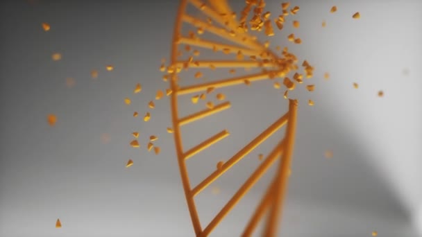 Struktura linie poruch DNA 4K — Stock video