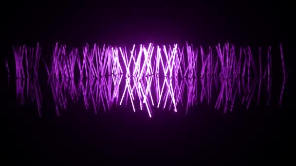 Intense Flashing Vj Neon Lights 10 4k — Stock Video