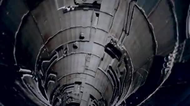 Grunge Yüksek Teknoloji Tüneli 4K — Stok video