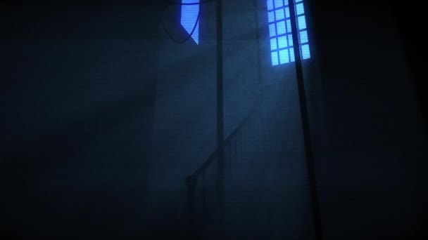 怖い幽霊と幽霊の廊下｜4K — ストック動画