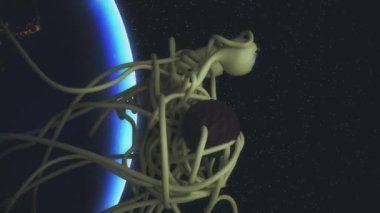 Uçan Spagetti Canavarı FSM Pastafarizm 4K