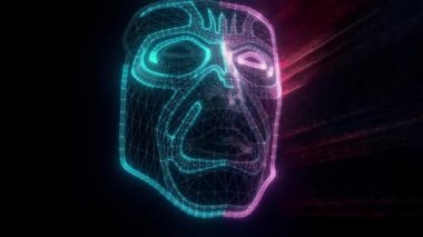 Gelecekçi İnsansı Robot Yüz Tarama 4K