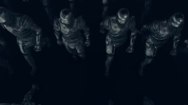 Mediaval Knight ordusu V34k 'nin üstünde yürüyor.