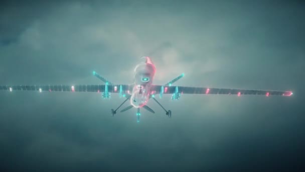 MQ 9 Reaper drone 4k — Stock Video