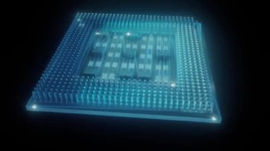 İşlemci elektriksel impulslarla 4k 'yi kapat