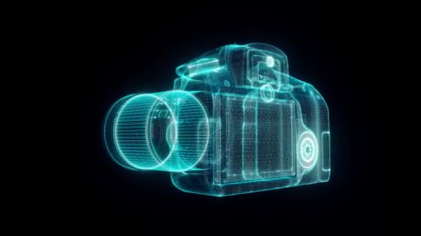 DSR Kamera Hud Hologram 4k — Stok video