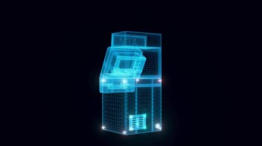 Otomatik Teller Makinesi veya ATM Hologram 4k