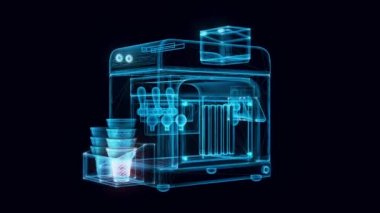 Şeker Dondurma Makineleri Hologramı 4 km dönüyor