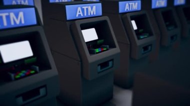 otomatik veznedar ya da ATM birlikte 4k