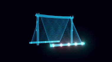 Kamp Çadırı hologramı 4k